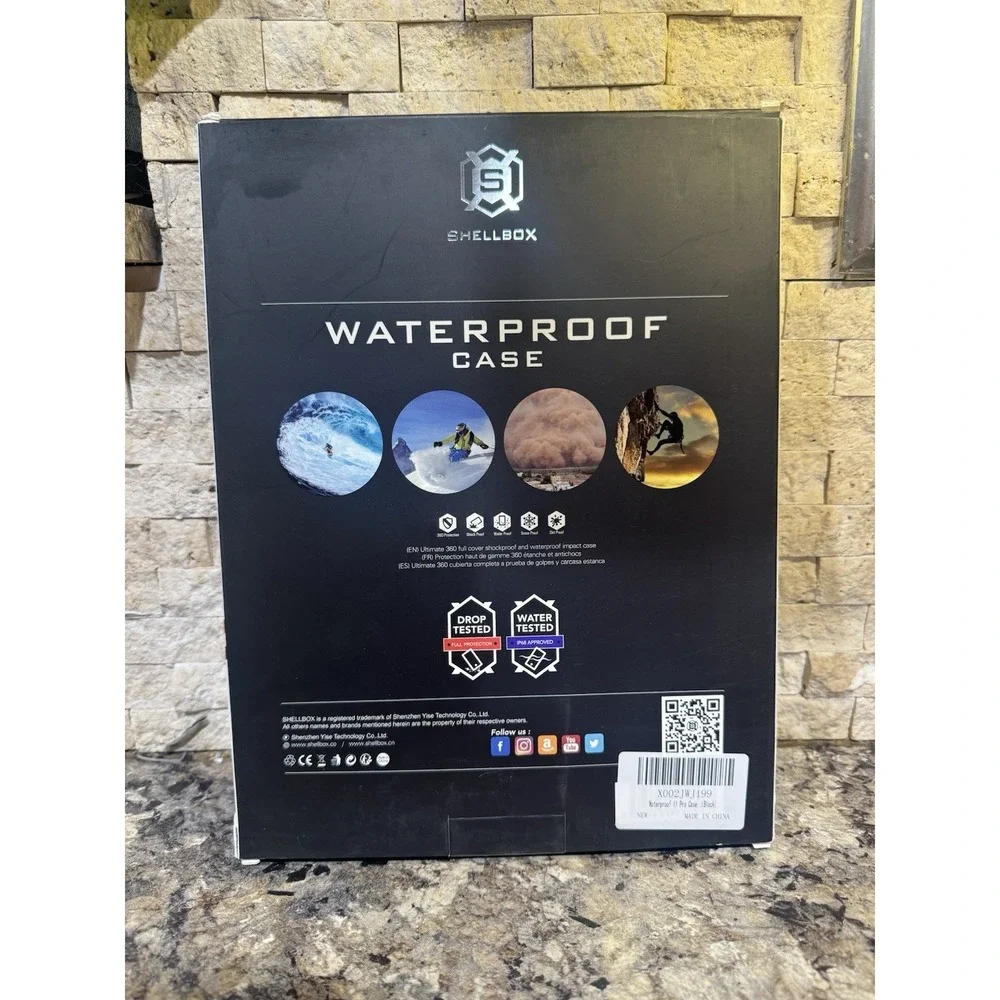 Shellbox waterproof‎ case for ipad pro 11 2020/2021/2022 Black